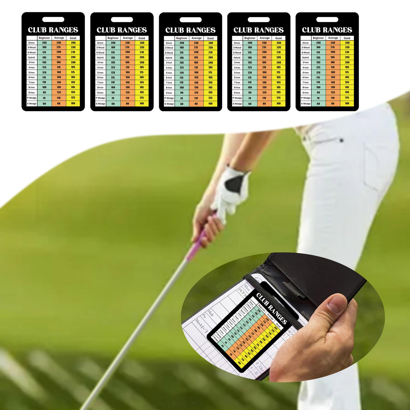 5 Parça Golf Kulübü Mesafe Tab - Golf Scorecard Holder incelemesi ve fiyatı