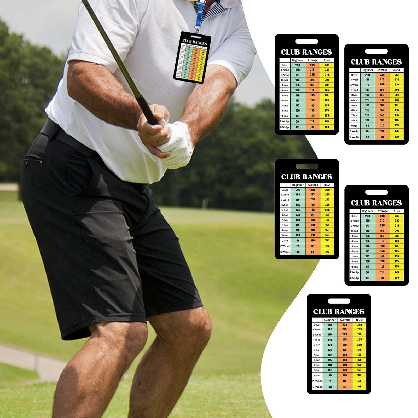 5 Parça Golf Kulübü Mesafe Tab - Golf Scorecard Holder incelemesi ve fiyatı