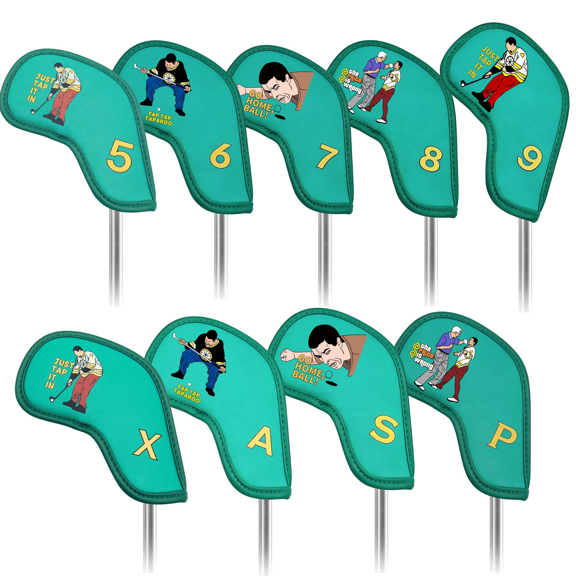 9 adet Komik Karikatür Tasarım - Golf Equipment Storage incelemesi ve fiyatı